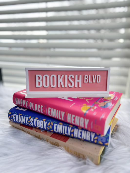 Bookish Blvd Shelf Sign image 0