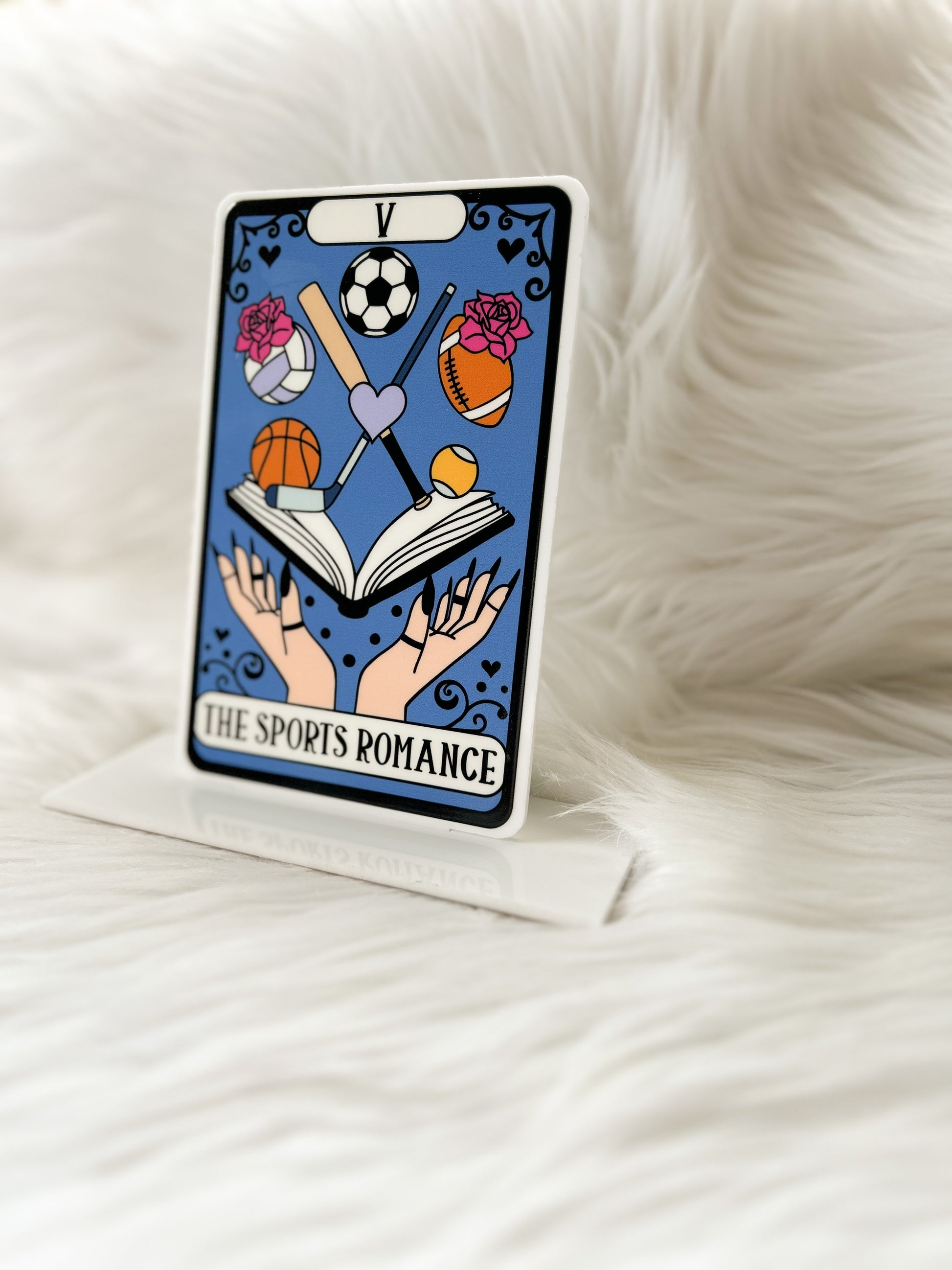 The Sports Romance Tarot Card Acrylic Sign image 1