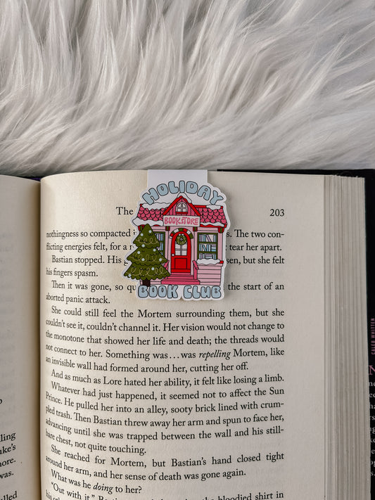Holiday Book Club Magnetic Bookmark image 0